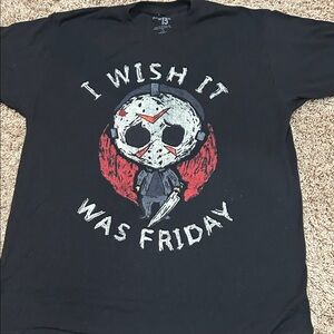 Baby Jason Friday the 13th black tee